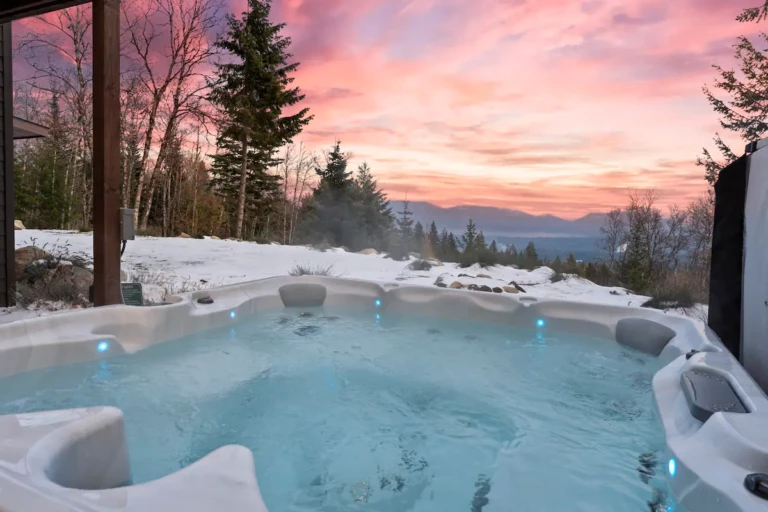 Relaxing in the spa after a day on the slopes or a hiking spurs conversations of the adventures and dreams to come.